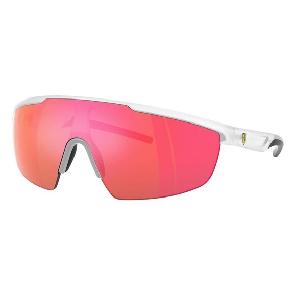 New FERRARI SCUDERIA Grey Semi Rimless Shield FZ6005U 505/6Q Sunglasses Women - Picture 1 of 6